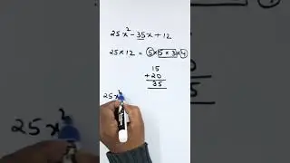 Factorization by splitting the middle term