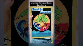 Madcot for Lakshadweep #lakshadweep #mascot #art #artandcraft #diy #craftideas #sps #craft #creative