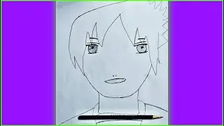 Karakalem çizimi - kız anime çizimi - anime çizimi karakalem