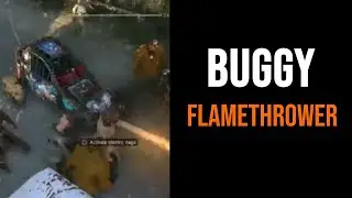 Dying Light The Following Game Buggy Flamethrower and Electric Cage Gameplay