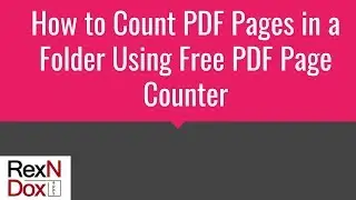 How to count PDF pages in a folder using free pdf page counter