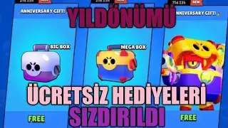 YILDÖNÜMÜ ÜCRETSİZ HEDİYELERİ SIZDIRILDI ! - Brawl Stars