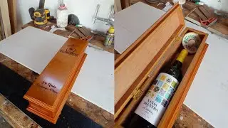Cajita de madera para botella personalizada / Mes Patrio #elmueblemoderno