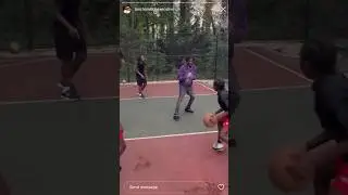 Kyle Richh playing Basketball With his Fans 🔥🔥🔥🔥😭 #youtubeshorts #kylerichh #viral #shortsvideo