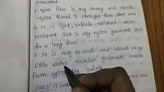 🍒About Nylon fibre important points and uses🍒