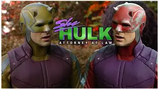 All Daredevil Scenes 4K | SHE HULK Episode 9