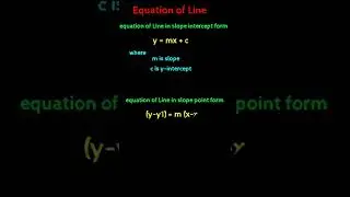 Equation of Line
