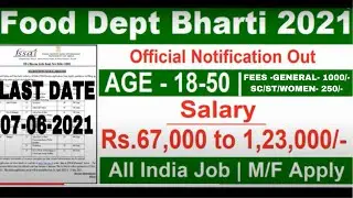 Government Jobs || FOOD SUPPLY DEPTT. || FSSAI #governmentjob