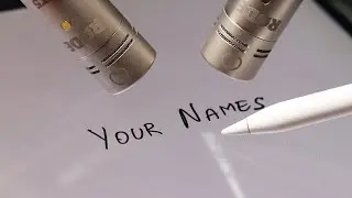 ASMR Writing Your Names On iPad ⭐️