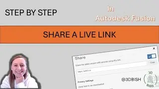 Step by Step How to Share a Live Link in Autodesk Fusion