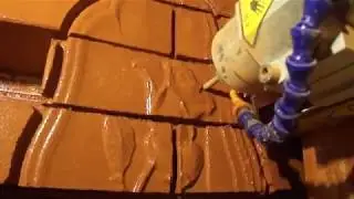 Фрезировка кирпичного панно под кладку