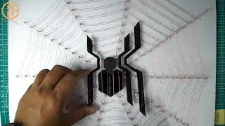 DIY - How To Make Spiderman Logo From Popsicle Stick