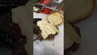 Бургер из мраморной говядины.