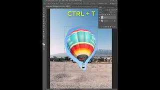How to place hot air balloon in Photoshop - Tutorial #Photoshop #ph