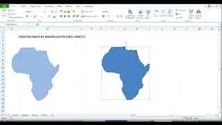 MS Excel: Learn how to Create Maps by editing Shapes