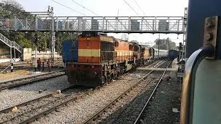 Departing Hyderabad Deccan Nampally Railway Station! Indian Railways!