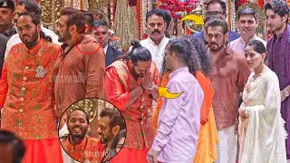 Salman Khan with Anant Ambani Cute Bonding Moment | Rekha HUG Salman | Antilia Ganpati Darshan