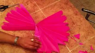 Chinese paper pom-poms