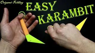 How to make a karambit knife from paper. (Easy Origami-Master)