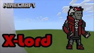 Minecraft: Pixel Art Tutorial and Showcase: X-Lord (Fortnite Battle Royale)