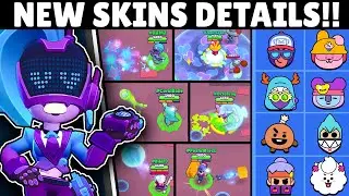 New Skins Details, Price & Custom Pins! | Brawl Stars Sneak Peeks