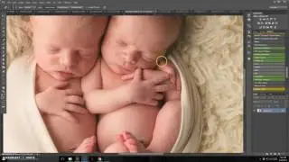 Newborn Photographer Edit of Twins Greenville SC