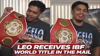ANGELO LEO RECEIVES HIS IBF TITLE IN THE MAIL AFTER 2024 KO OF THE YEAR VS VENADO LOPEZ!!!