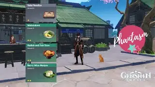 New Inazuma Recipes at Kiminami Restaurant | Genshin Impact 2.2