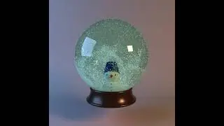 TyFlow Christmas Glass Ball