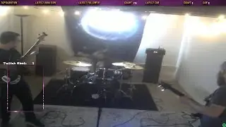 Drumming so hard your throne gives out