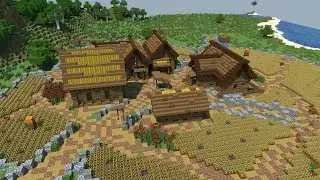 Minecraft Timelapse | Medieval Village. Средневековая деревня.