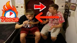 I CHOKED ON THE WATER {SEVEN SECOND CHALLENGE WITH BROTHER}