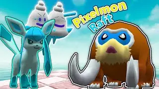 Minecraft Pixelmon Raft - PIRATE PEAK! (Days 76-80)