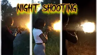 NIGHT TIME SHOOTING WITH FRIENDS WITH AR-15 AND PISTOLS!!! @On1LifeStyle