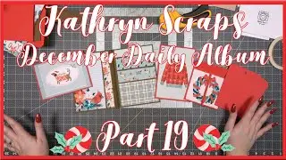 December Daily Wallet Album | Part 19 | Christmas in July 2023 | Kathryn Scraps Live