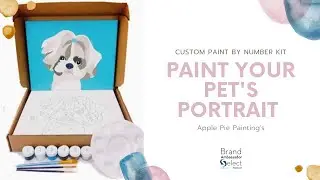 Create Your Pet's Portrait With Apple Pie Painting's Custom Paint By Number Kit