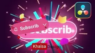 Make a PRO YouTube Subscribe Button | DaVinci Resolve Tutorial | 35