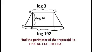 Perimeter of Trapezoid || Solved Problems 01|| Math Olympiad