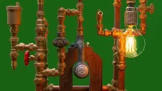 building a steampunk lamp with reclaimed pressure gauge