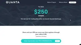 Получаем 250 $ ДОЛЛАРОВ с новой биржи Quanta