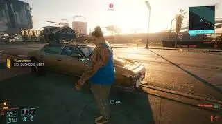 FAT MAN FLYING IN Cyberpunk 2077