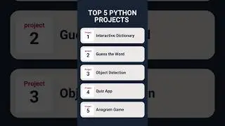Top 5 Python Projects for Beginners: Learn Python Programming Quickly & Easily