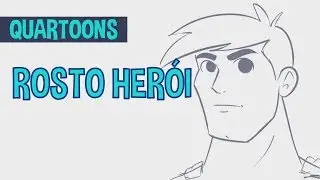 Quartoons 8 - Características do rosto de um herói clássico - Como fazer o esboço