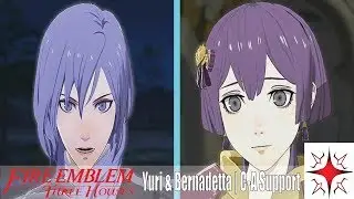 Yuri & Bernadetta Romance | The Ashen Wolves | C-A Support | Fire Emblem: Three Houses