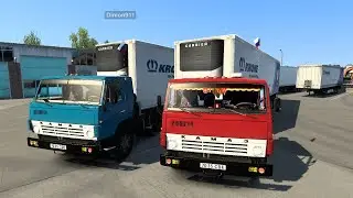 На Камазах везём арбузы по России.ETS-2 v-1.44