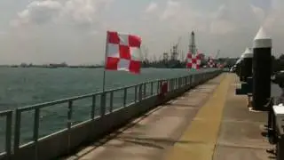 flags on the RSYC jetty (PPCDL Practical)