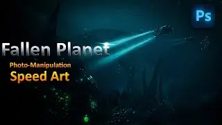 Fallen Planet 🌏- Speed Art | Photoshop | 3D Guys