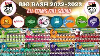 BIG BASH 2022-2023 So Far ALL Teams Squad | BBL 2022-2023 All Teams New Squad | 