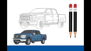 Como desenhar uma Ford F150