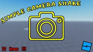 Easiest way to make a CAMERA SAHKE | Roblox Studio